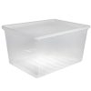 Basic Box 134L extra large storage box made of translucent material which gives a perfect overview of what is inside.
