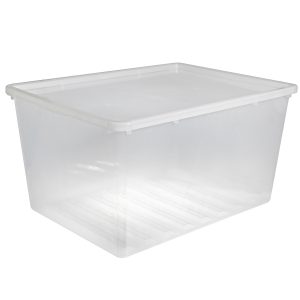 Basic Box 134L extra large storage box made of translucent material which gives a perfect overview of what is inside.