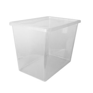 Basic Box 80L large storage box made of translucent material which gives a perfect overview of what is inside.