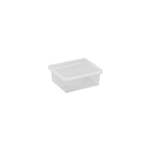 Basic Box 1.7L small small storage box made of translucent material which gives a perfect overview of what is inside.