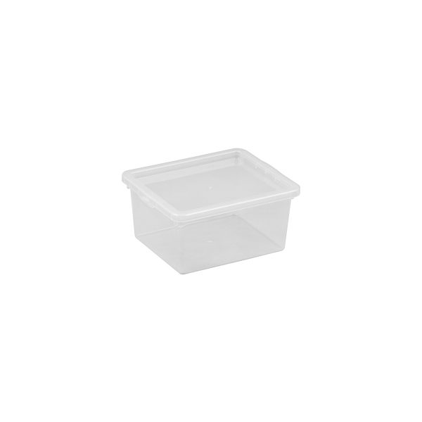 Basic Box 2.3L small storage box made of translucent material which gives a perfect overview of what is inside.
