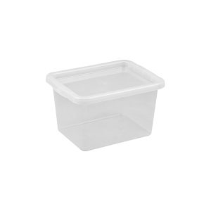 Basic Box 15L storage box made of translucent material which gives a perfect overview of what is inside.