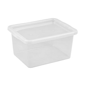 Basic Box 52L storage box made of translucent material which gives a perfect overview of what is inside.