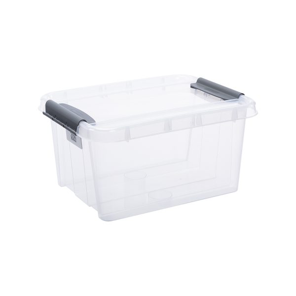Probox 32L storage box made of translucent material. The box has a clear Scandinavian design. It is part of premium series of stackable storage solutions.