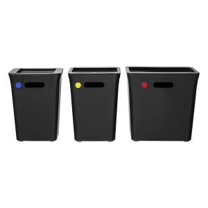 Part of Avedøre Value Pack which complete waste management system for home, office, and much more. Set consists 11 elements, including bins, lids, and color dots.