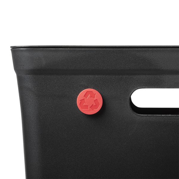 Avedøre waste management system rubbish bin equipped with a color dot to mark type of waste in the bin.