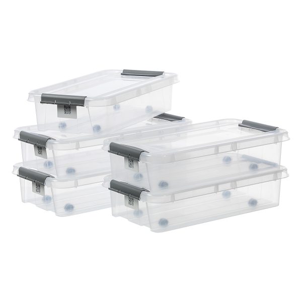 Value pack of five 31L Probox Bedrollers. Probox is series of premium storage boxes. They are modular and made of translucent material. All boxes are equipped with QR codes compatible with the BoxPointer app.
